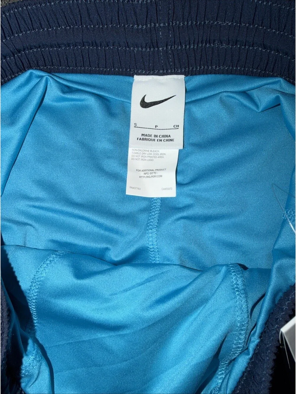 Nike Men’s Small Color Surge Volley Swim Shorts Blue Lightning NESSD470-480 NWT